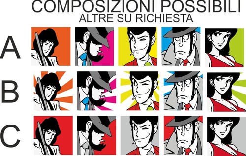 Lupin quadri tela pezzi - su, 5