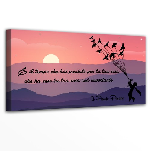 Quadro tela con frase del - con,