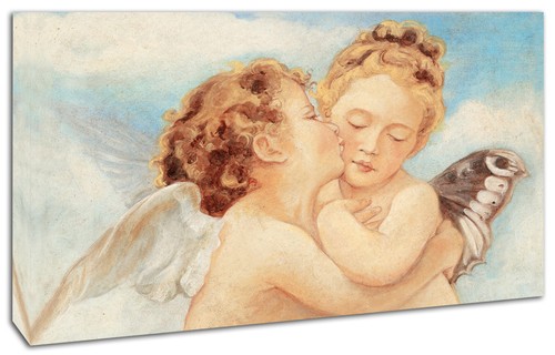 Quadro moderno angeli bacio - quadro,