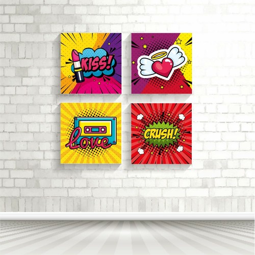 Quadri moderni pop - 4, pop-art