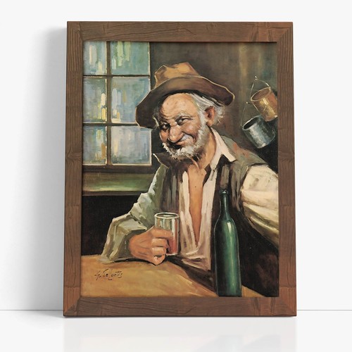 Quadro vecchio con - quadro, "il