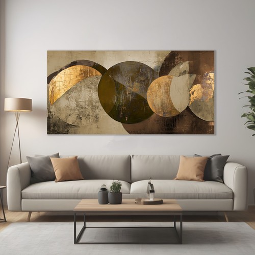 Oro sfere neutre quadro - sfere,