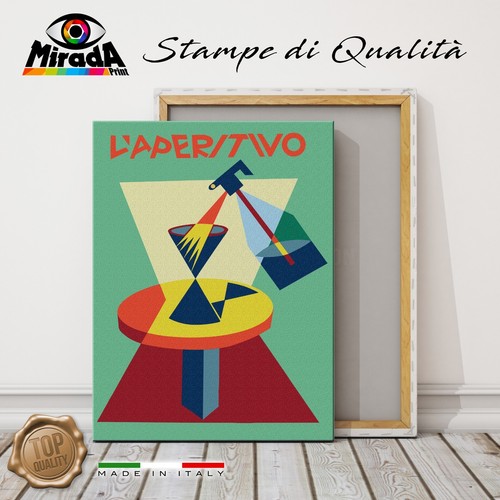 Quadro aperitivo vintage - l'aperitivo,