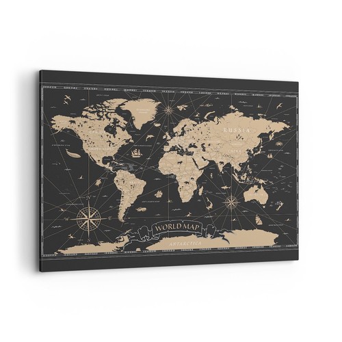 Quadro tela 100x70cm mappa - 100x70cm,