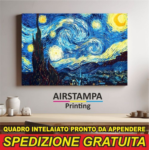 Quadro moderno van gogh notte - quadro,