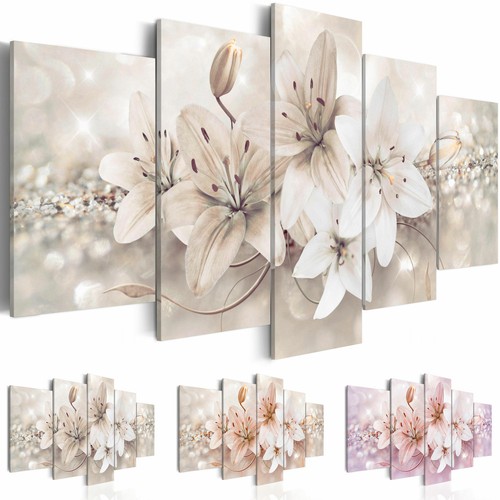 Gigli fiori quadro tela - tela, tnt