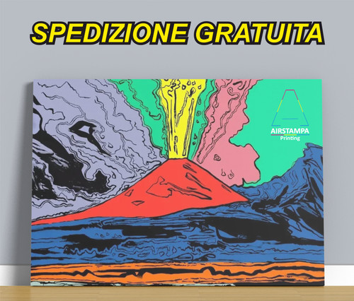 Quadro andy warhol vesuvio - quadro,